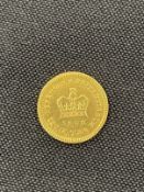 Bullion Gold Coin: George III Third of a Guinea dated 1808. Weight 2.9g.