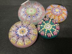 The Mavis and John Wareham Collection: Paperweights: Perthshire with label, six concentric rings,