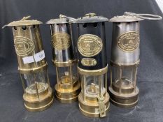 Miners Safety Lamps: Late 20th/early 21st cent. Examples of working lamps all by E. Thomas &