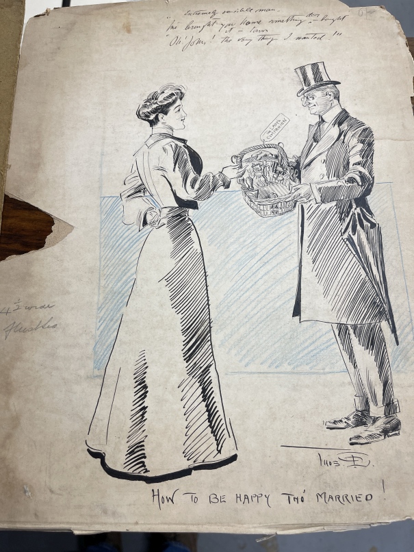 20th cent. English School: Collection of signed and unsigned pen and ink illustrations from early - Image 2 of 7