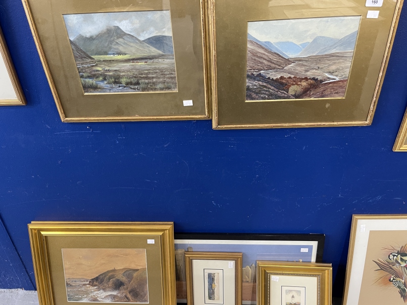 Sam Pope Jr. 1895 watercolour, coastal scene signed lower right, framed and glazed. 9½ins. x 12½ins. - Image 3 of 3