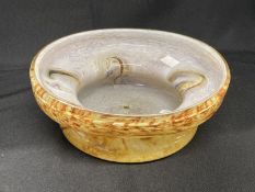 The Mavis and John Wareham Collection: Gray-Stan bowl, coffee and burnt umber with white overlay,