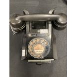 Telephones: GPO 300 Series Call Exchange model with drawer bakelite telephone, mid 1950s, serial No.