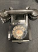 Telephones: GPO 300 Series Call Exchange model with drawer bakelite telephone, mid 1950s, serial No.