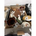 20th cent. Ceramics: Leonardo barn owl and lady bowls player, Dartmouth, Sylvac jug, Hornsea