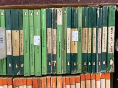 Books: 1950s/60s Penguin Crime and Mystery Library, (green) paperbacks. Twenty titles, ten by
