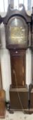 18th cent. Mahogany cased 30 hour longcase clock, John Fickell Crediton, brass engraved chapter ring