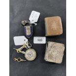 Hallmarked Silver: Thimbles, Birmingham and Chester, enclosed in leather thimble case, retail