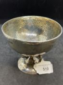 Hallmarked Silver: 1928 arts and crafts silver bowl stamped Goldsmiths & Silversmiths Company 112