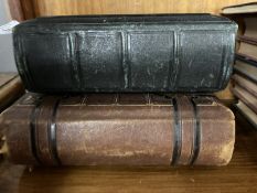 19th cent. Photography: Carte de Visite leather and brass bound albums, green and brown tooled. (2)