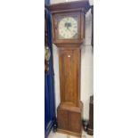 Clocks: 19th cent. Longcase clock, 30 hour movement by Pearse of Bideford, the painted dial