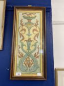 20th cent. English School: Arts and Crafts design in watercolour with blind stamp bottom left ESK (