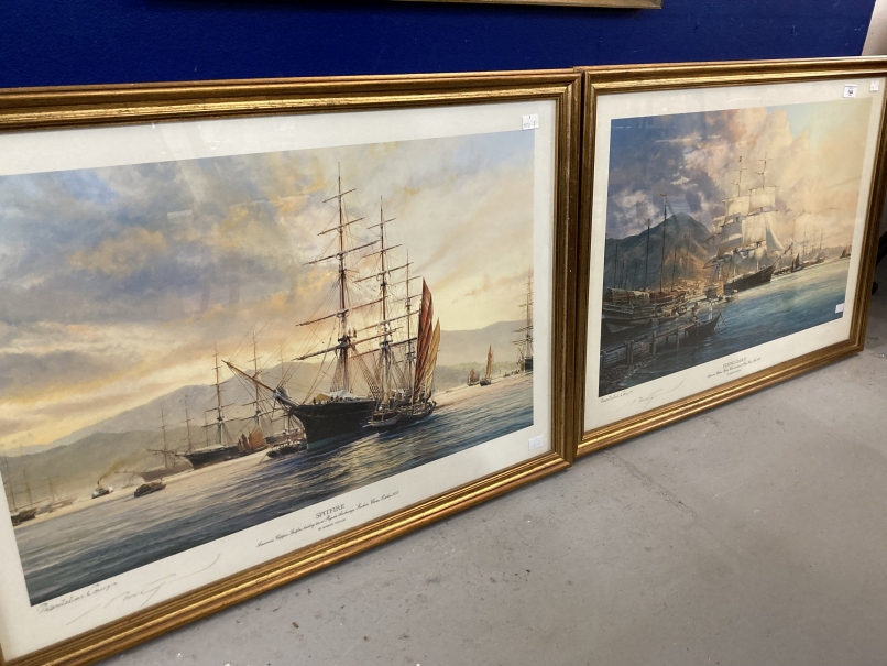 20th cent. Print, Robert Taylor signed maritime presentation copies - Flying Cloud and Spitfire - Image 2 of 5