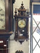 Clocks: Early 19th cent. German mahogany and ebony regulator Hamburg America Clock Co, mercury