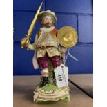 19th cent. Porcelain figurine modelled as James Quinn in the role of Sir John Falstaff c1820,