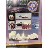 Space: Space Shuttle Discovery STS 29 signed Presentation with Mission Flown patch. It consists of a