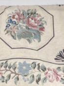 Carpets & Rugs: 20th cent. Aubusson style needlepoint rugs. 102ins. x 65ins. and 75ins. x 51ins. (