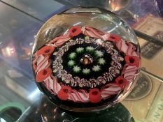 The Mavis and John Wareham Collection: Paperweights: Paul Ysart three concentric rings and central