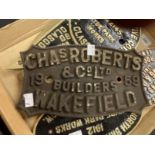 Railwayania: Reproduction brass locomotive name plates, North Bristol Locomotive Co. Ltd. x 3,