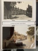 Postcards: Corsham, Wiltshire, more than sixty period postcards each with a modern photograph of the