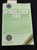 Tennis: Wimbledon 1988 June 20th first day programme Royal Box Ivan Lendl, Jimmy Connors, Stefan