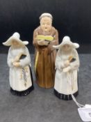 Candle Extinguisher: Royal Worcester The Abbess with factory mark omitting England c1880. Another