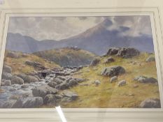 20th cent. Welsh School: Warren Williams A.R.C.A. 'Snowdon', watercolour on paper. 20ins. x 18½ins.