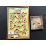 Militaria/Toys: Unusual wartime propaganda game titled 'Trench Football' c1916. 6ins. x 9ins. Plus