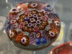 The Mavis and John Wareham Collection: Paperweights: Paul Ysart four concentric rings and millefiori
