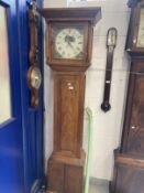 Clocks: 19th cent. Longcase clock, 30 hour movement by Pearse of Bideford, the painted dial