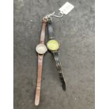 Hallmarked Silver: Trench watches, converted fob watches for military use. (2)