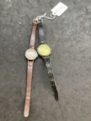 Hallmarked Silver: Trench watches, converted fob watches for military use. (2)