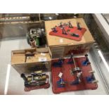 Toys: Steam models, Mamod, includes Mamod SP1 static steam engine, Mamod WS1 steam workshop, both