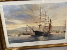 20th cent. Print, Robert Taylor signed maritime presentation copies - Flying Cloud and Spitfire