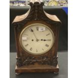 Clocks: 19th cent. Walnut cased bracket clock with 8 inch dial and twin Fusee movement. Approx.