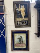 Advertising: Unusual A.H. Smith & Co. of Sheffield framed glass sign promoting Glen Shee Scotch