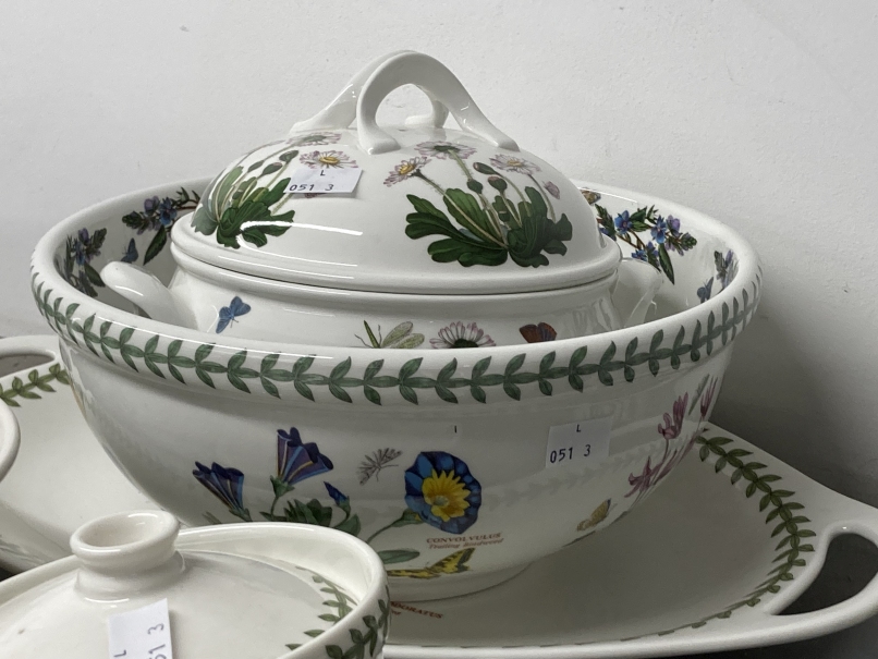 20th cent. Ceramics: Portmeirion dinner ware, meat oval 16ins, circular vegetable tureen and - Image 4 of 4