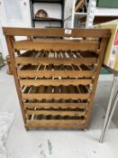 20th cent. Pine apple rack. 24ins. x 36ins.