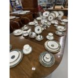 Royal Doulton Carlyle dinner service comprising of large oval platter x 1, small oval platter x 2,