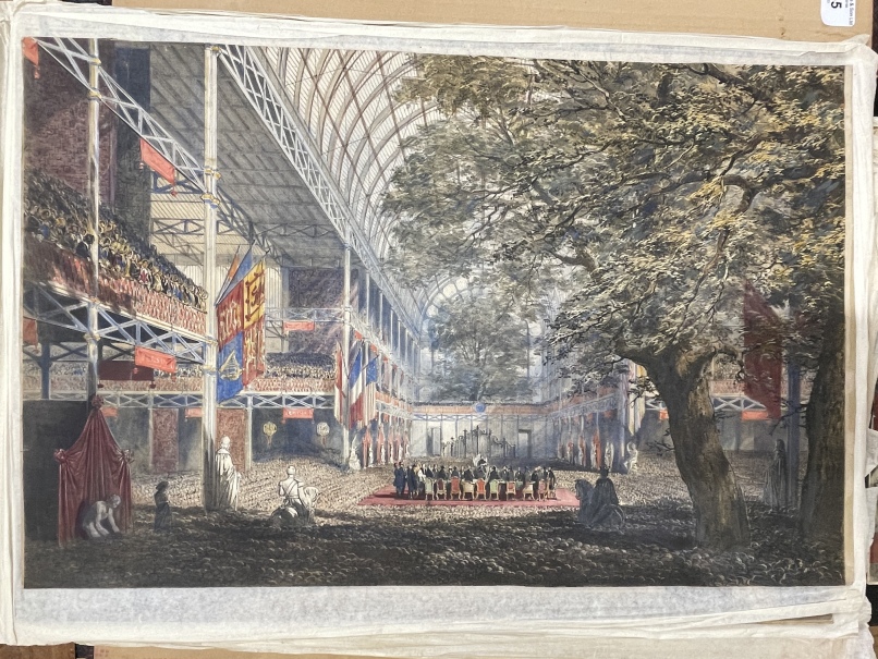 Joseph Nash (1809-1878): Hand coloured Lithographs of The Great Exhibition. 19ins. x 13ins. (17) - Image 5 of 9