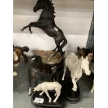 Ceramics: Royal Doulton horses to include Cancara The Black Horse. (5)