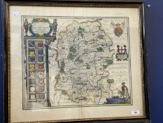 Maps: Wiltshire. Blaeu (Johannes), Wiltonia sive comitatus Wiltoniensis, Anglis Wilshire, Amsterdam,