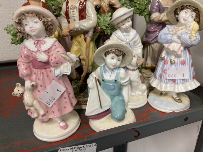 20th cent. Ceramics: Coalport figurines including Emma Hamilton, Empress Josephine, Faye Whittaker - Image 3 of 3