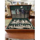 20th cent. Butler of Sheffield silver plated cutlery set.