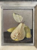 Maxwell Armfield RWS (1881-1972): Cut Quince, tempura 1960, artist's label on reverse with 1960