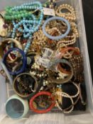 Costume Jewellery: Bangles, earrings, compact, necklets, and other items.