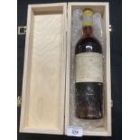 Wine: Chateau d'Yquem 1960, sealed with level to shoulder.
