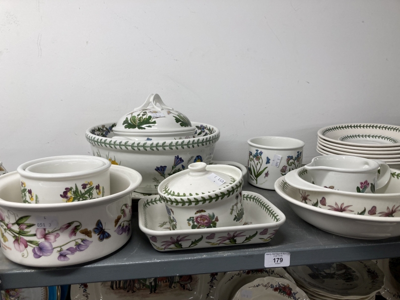 20th cent. Ceramics: Portmeirion dinner ware, meat oval 16ins, circular vegetable tureen and - Image 2 of 4