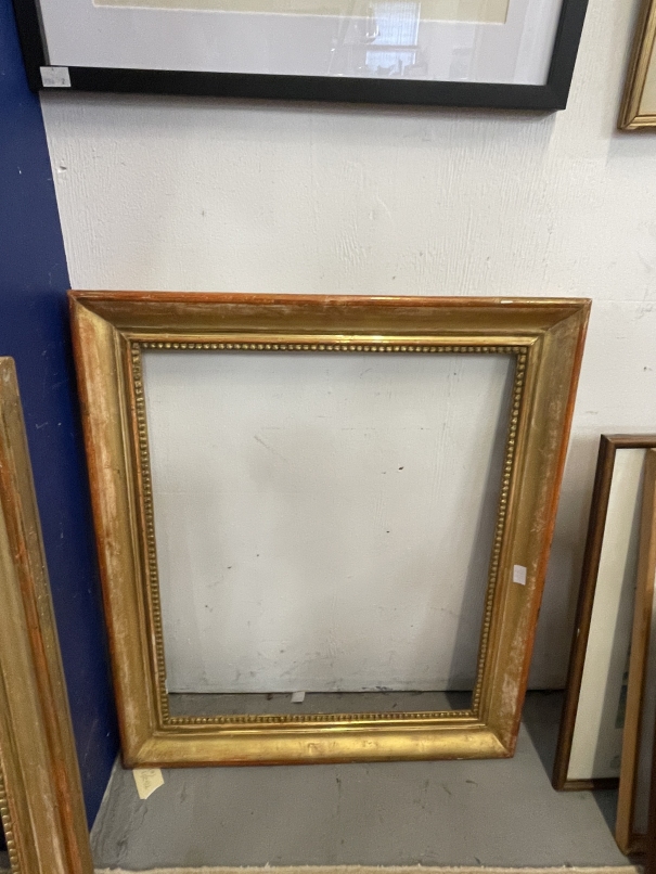 A pair of French 19th-century gilded composition frames 22¾ins. x 26½ins. (external); 17½ins. x 21¼ - Image 2 of 2