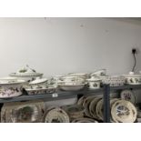 20th cent. Ceramics: Portmeirion dinner ware, meat oval 16ins, circular vegetable tureen and